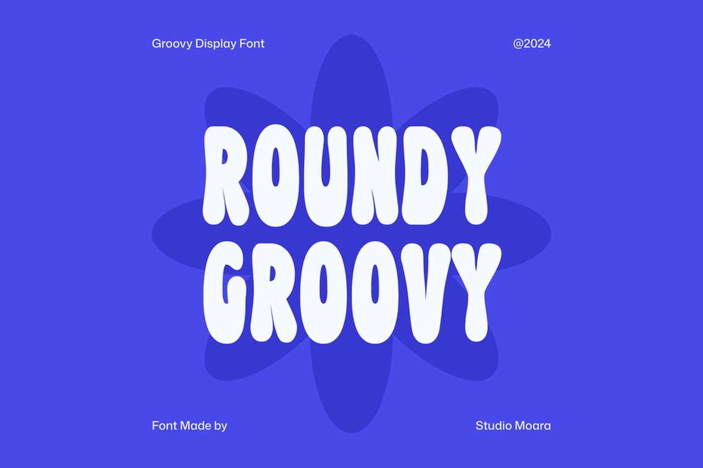 Roundy Groovy font specimen