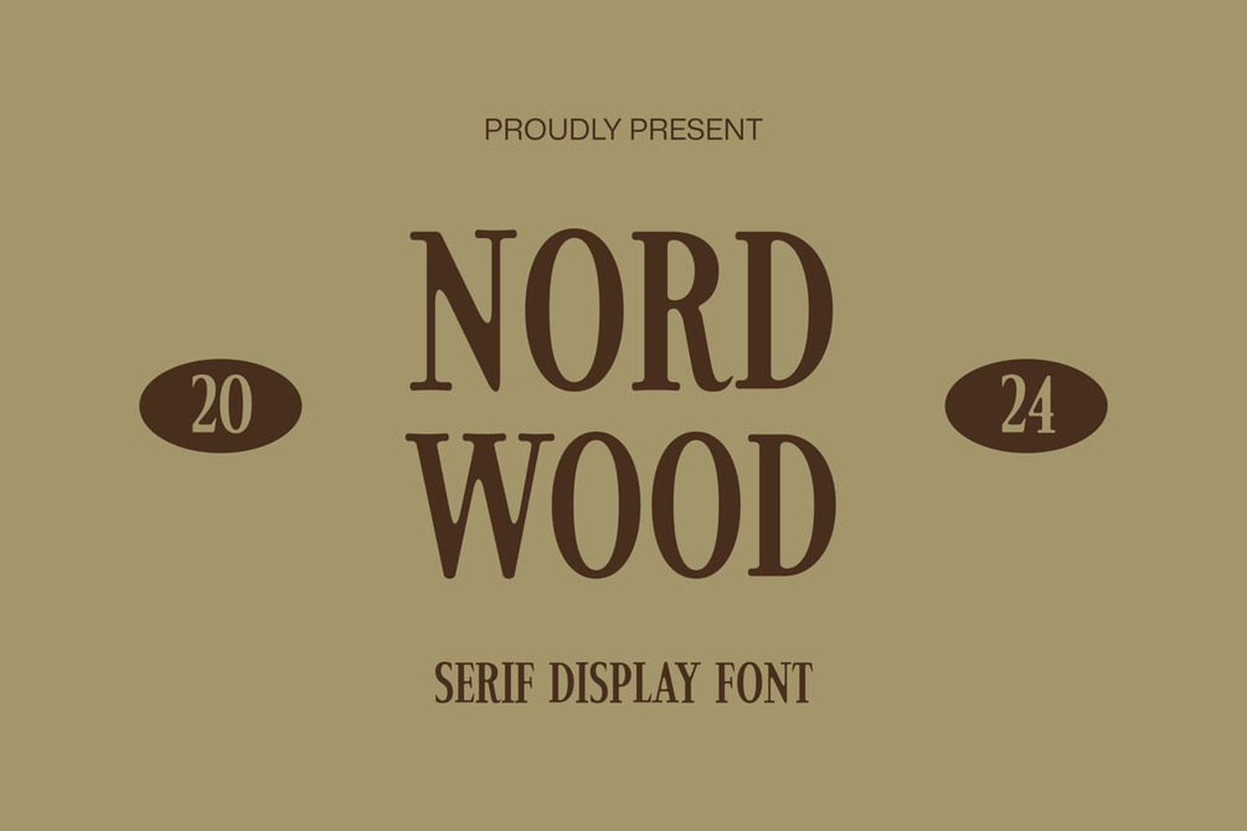 Nord Wood font specimen