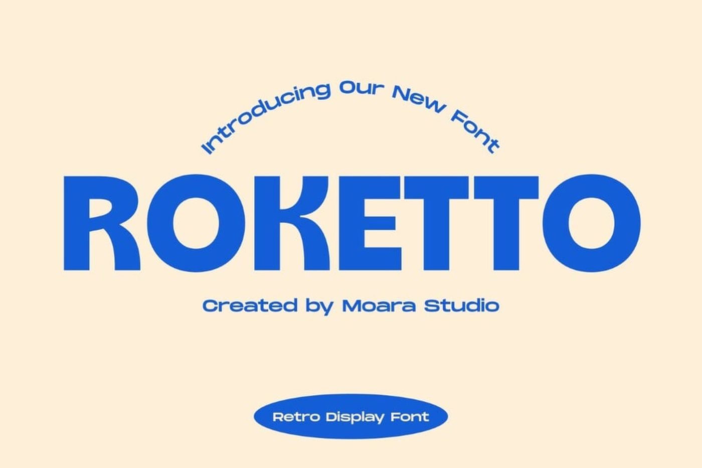 Roketto font specimen