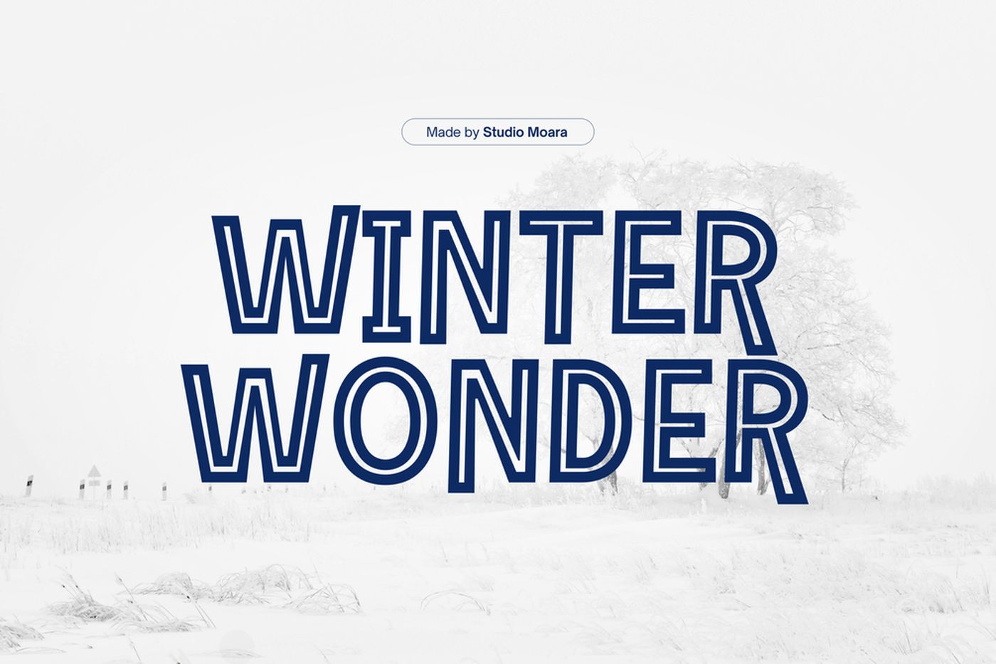 Winter Wonder font specimen