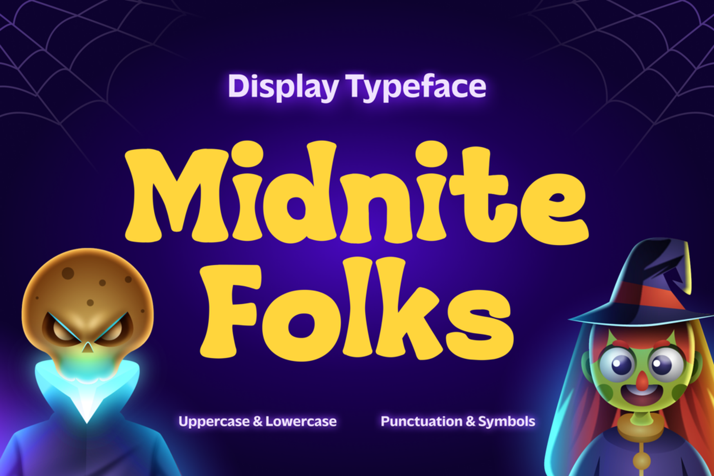 Midnite Folks font specimen
