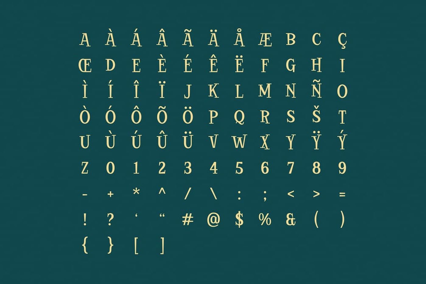 Winter Wunder font specimen