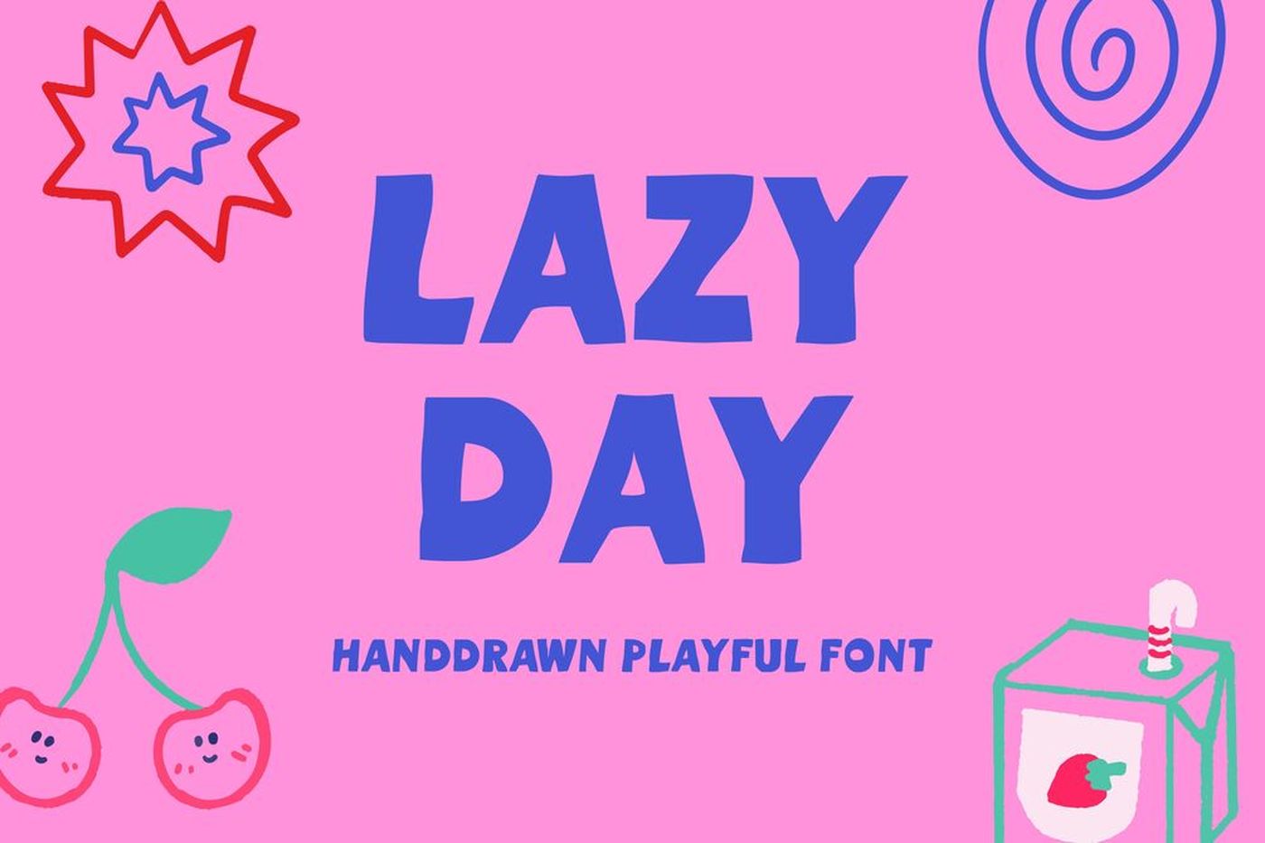 Lazy Day font specimen