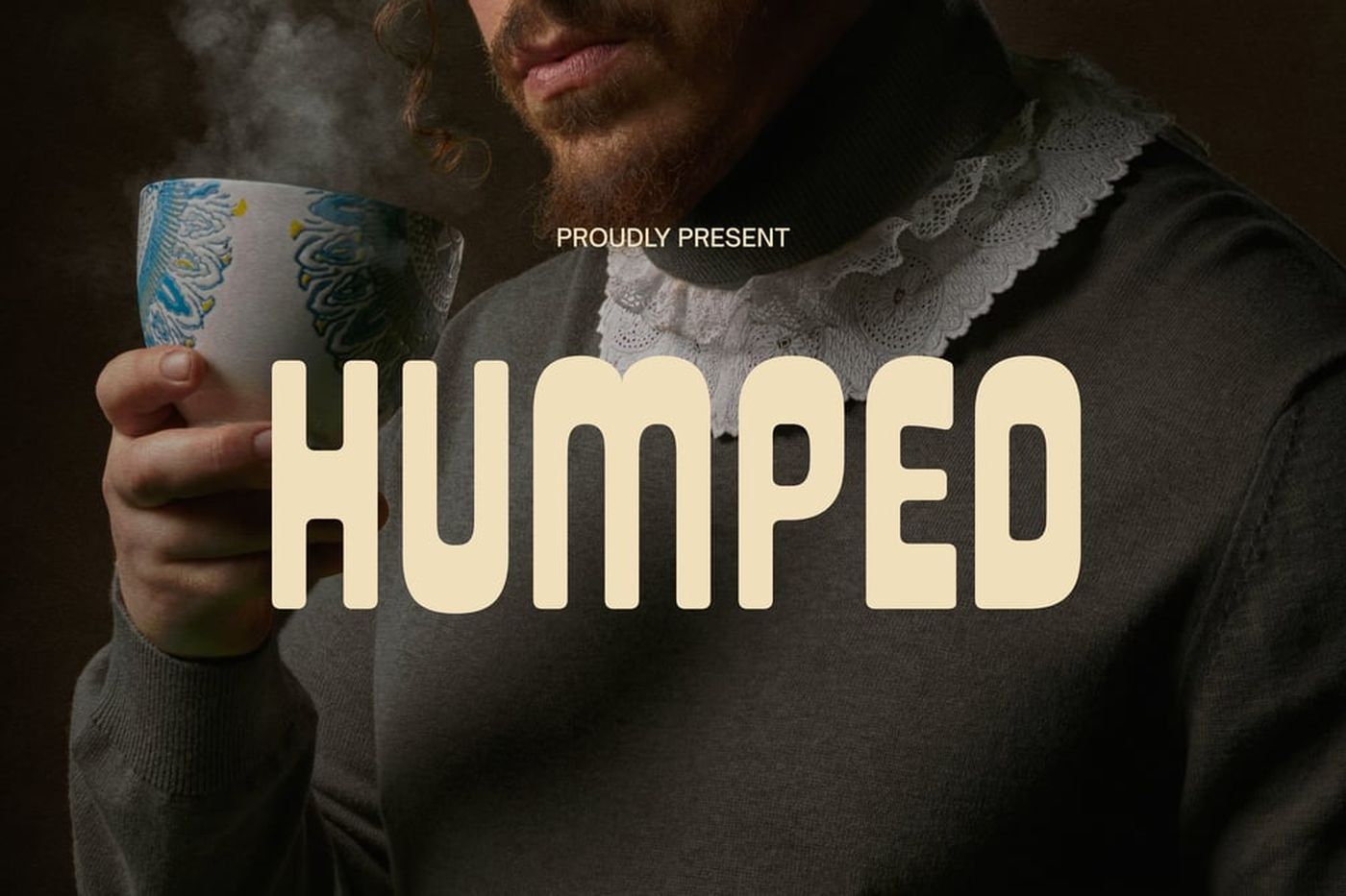 Humped font specimen