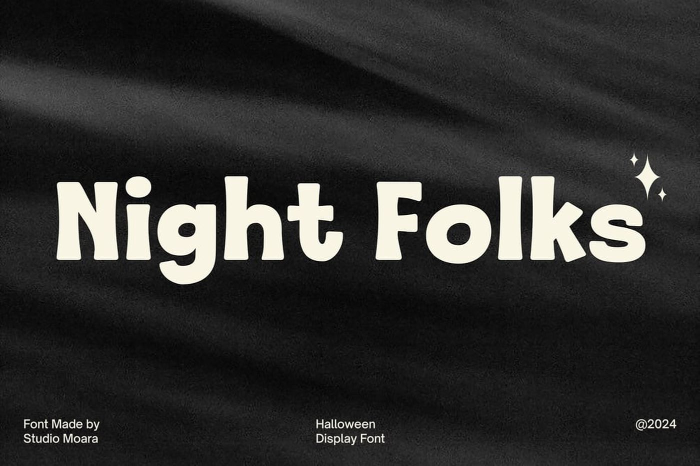 Night Folks font specimen