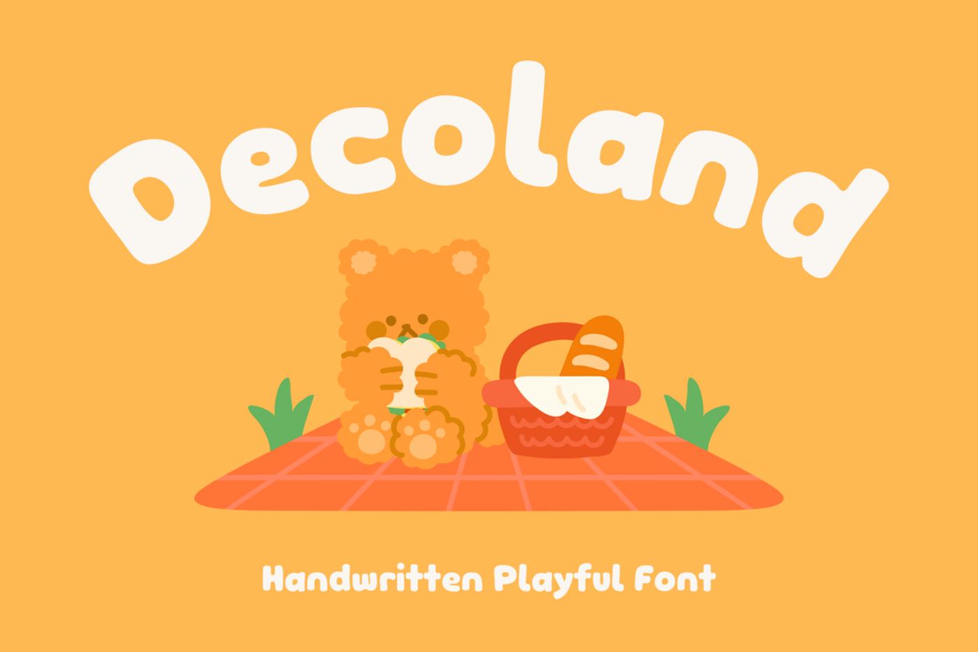 Decoland font specimen