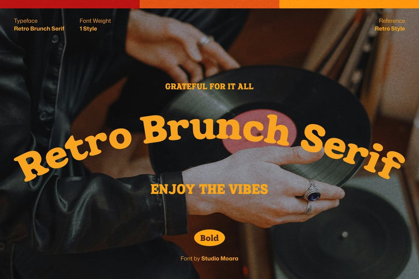 Retro Brunch Serif font specimen