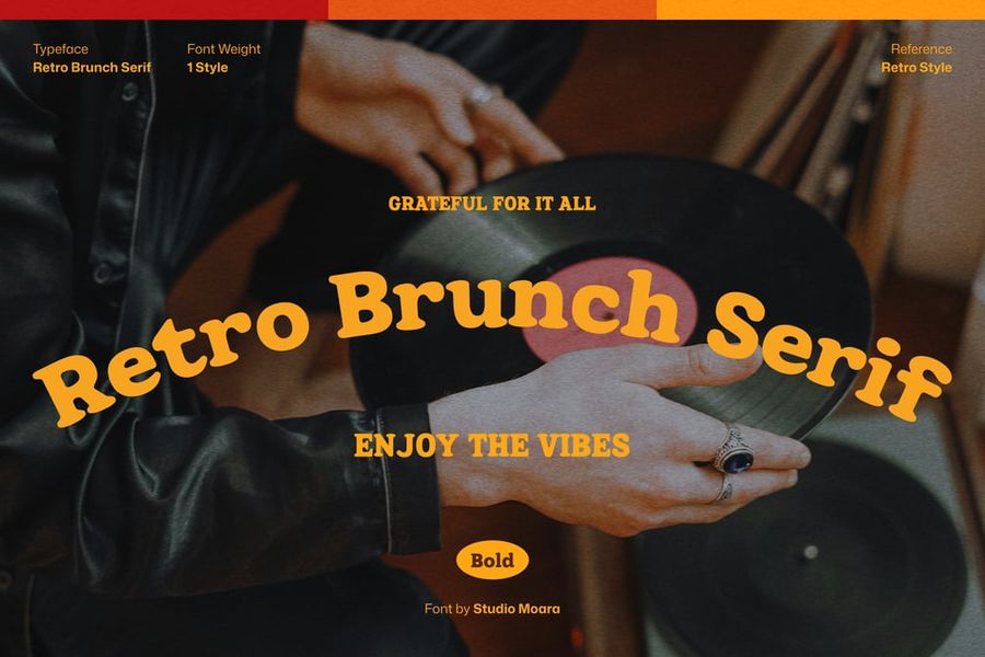 Retro Brunch Serif specimen
