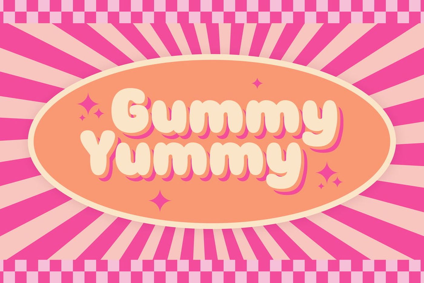 Gummy Yummy font specimen