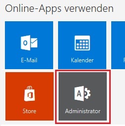 Office 365 Admin-Center Anmeldung