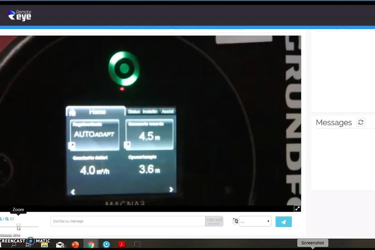 Details of service intervention captured with Iristick smart glasses zoom function