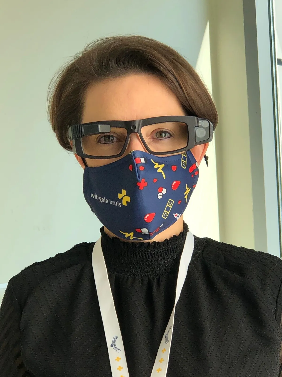 Care provider Wit Gele Kruis wearing Iristick smart glasses