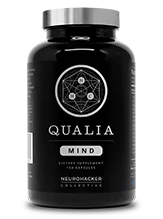 Qualia Mind cognitive and memory supplement bottle