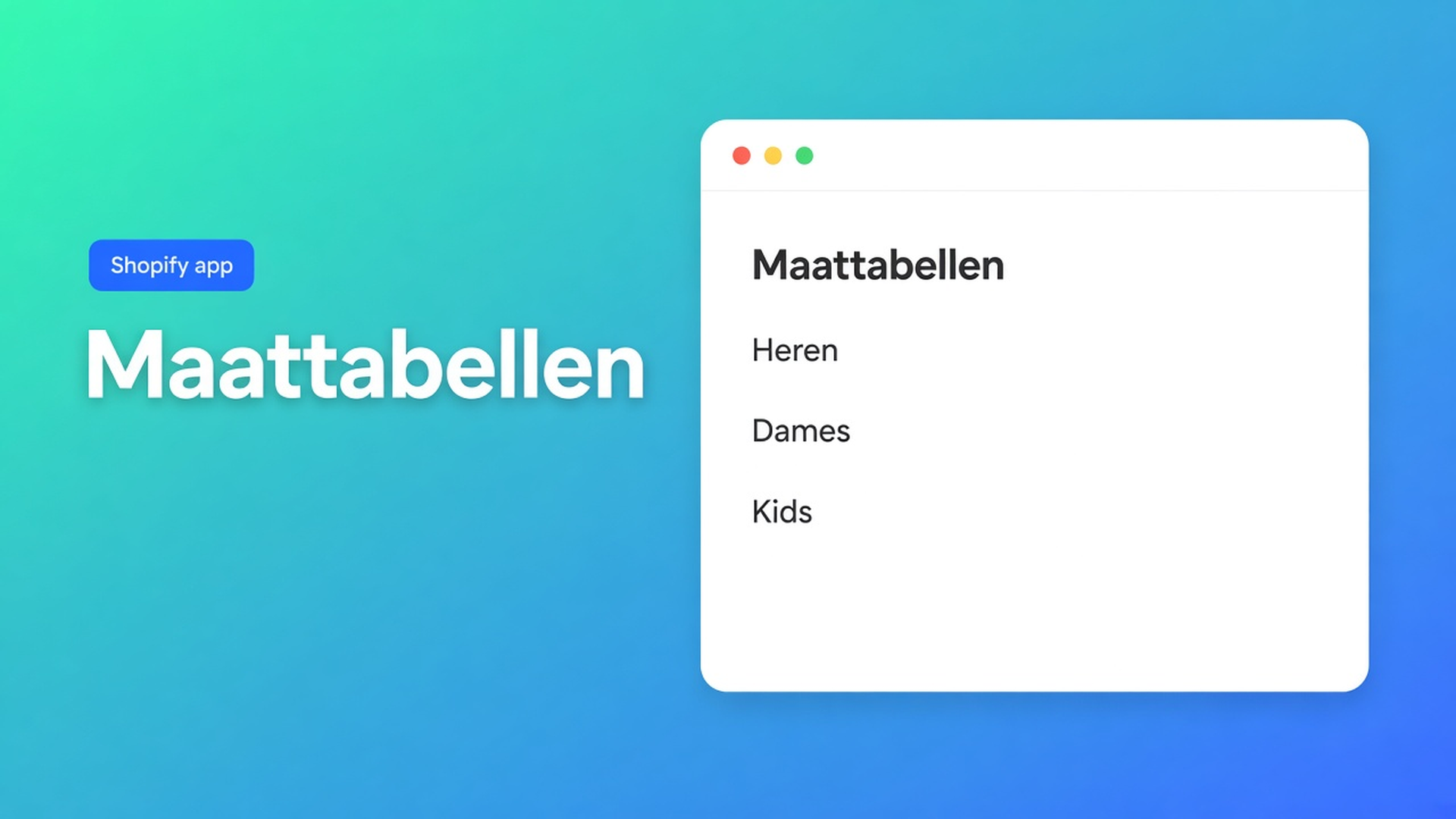 Shopify meerdere maattabellen per product: geen mega-HTML. Aparte Size chart-tabellen die stacken, of shortcodes — heren, dames en kids op dezelfde PDP.