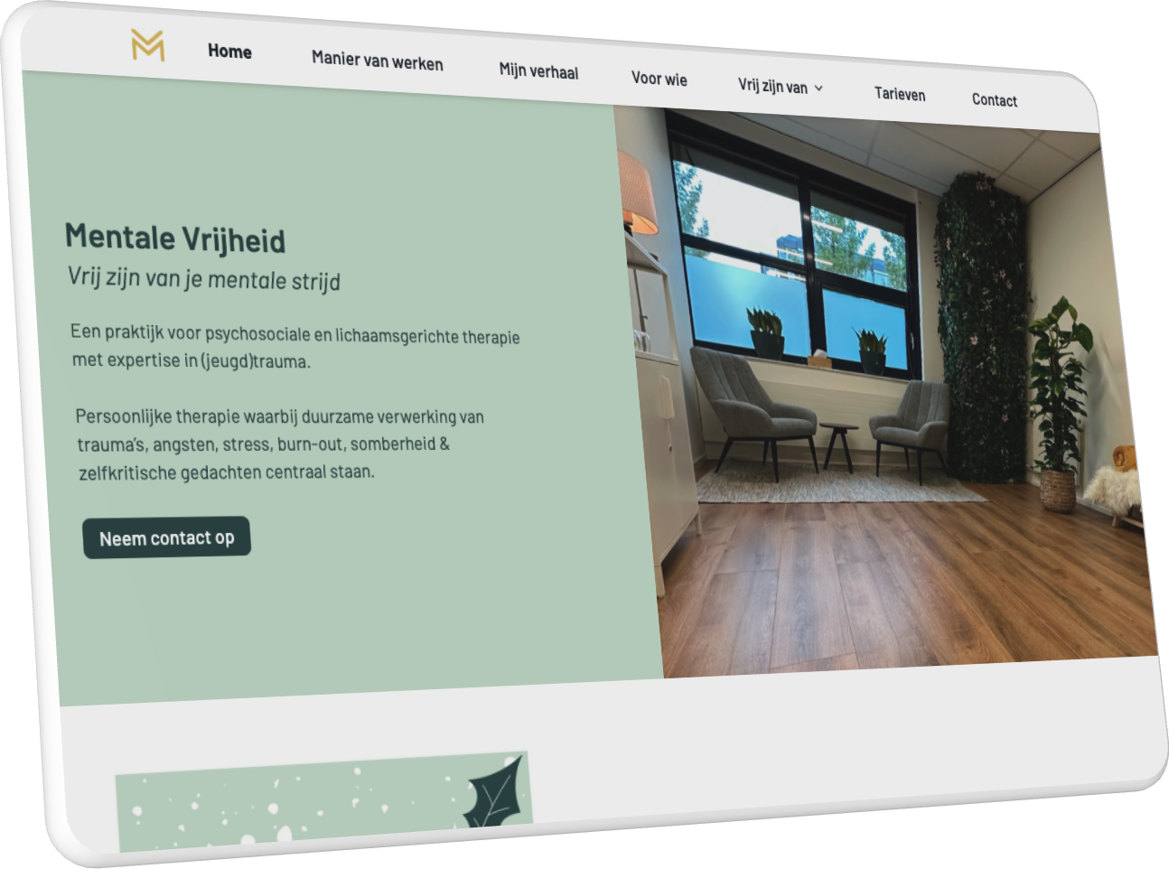 Mentale vrijheid homepage banner