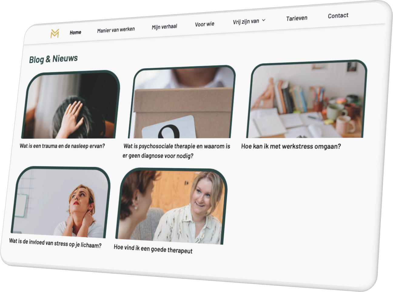 Blogs pagina mentale vrijheid