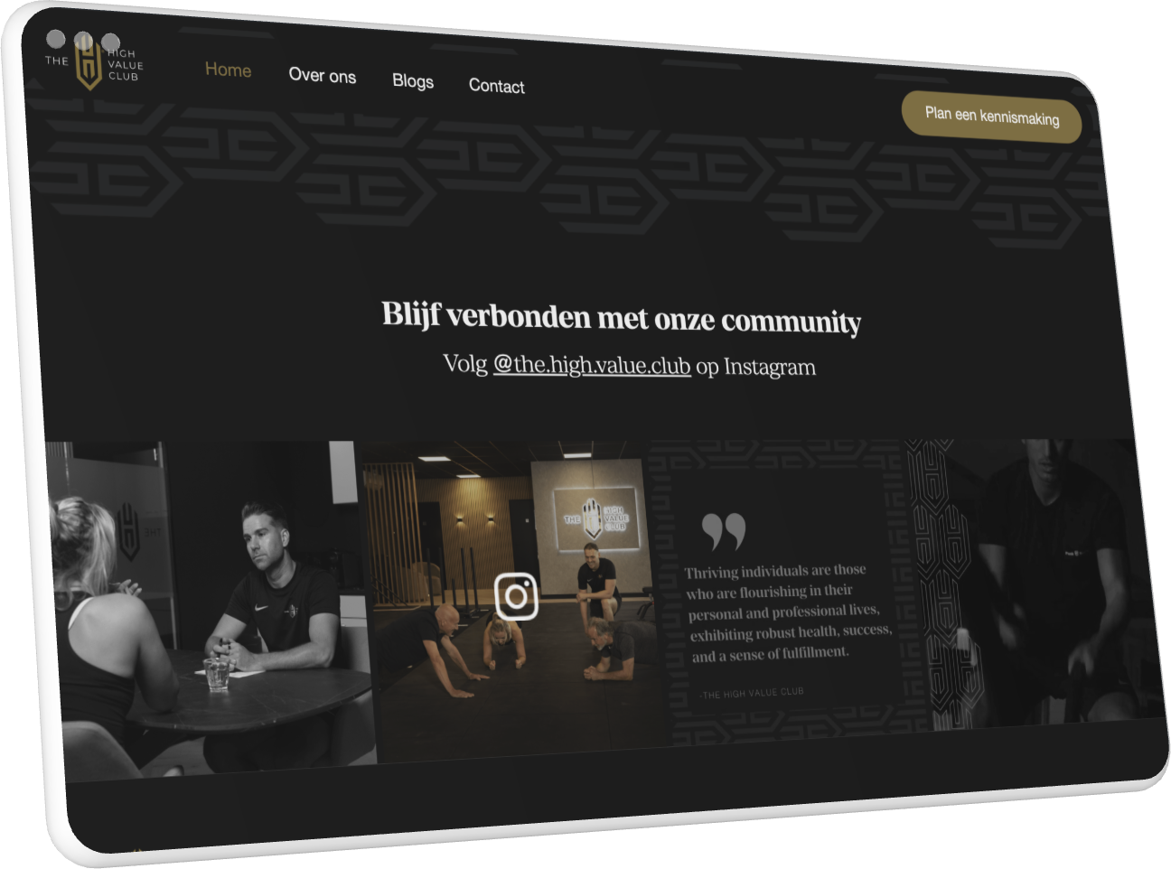 Maatwerk Storyblok website voor the High value club afbeelding 2