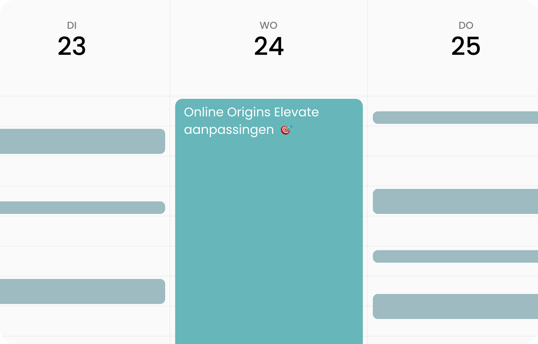 Met Elevate van Online Origins reserveren we elke maand tijd voor jouw aanpassingen