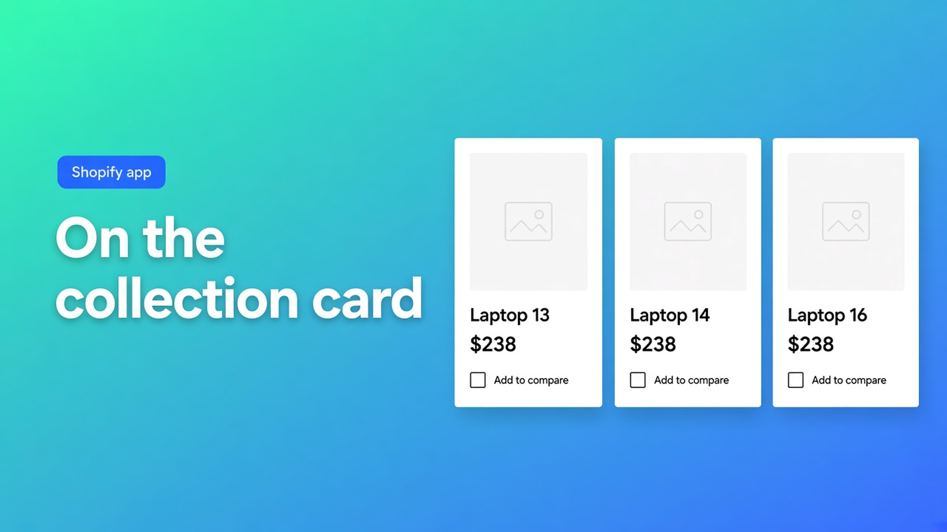 Shopify compare on collection product cards: add the Compare button on the collection template. Auto-inject under the price is a PDP fallback.