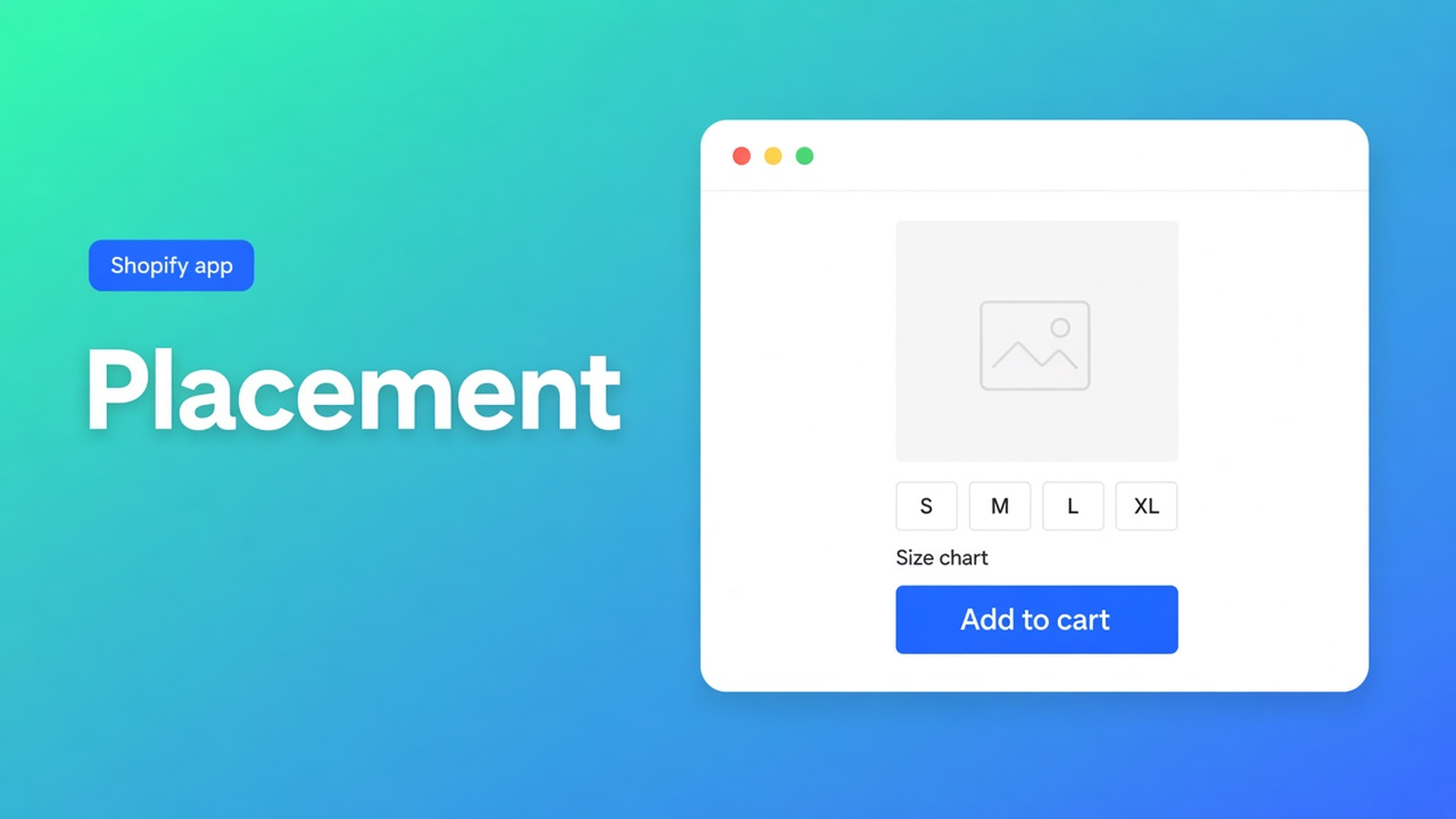 Shopify size chart auto placement: app embed on, no Size chart block, enabled charts above Add to cart. Specs never get that inject.