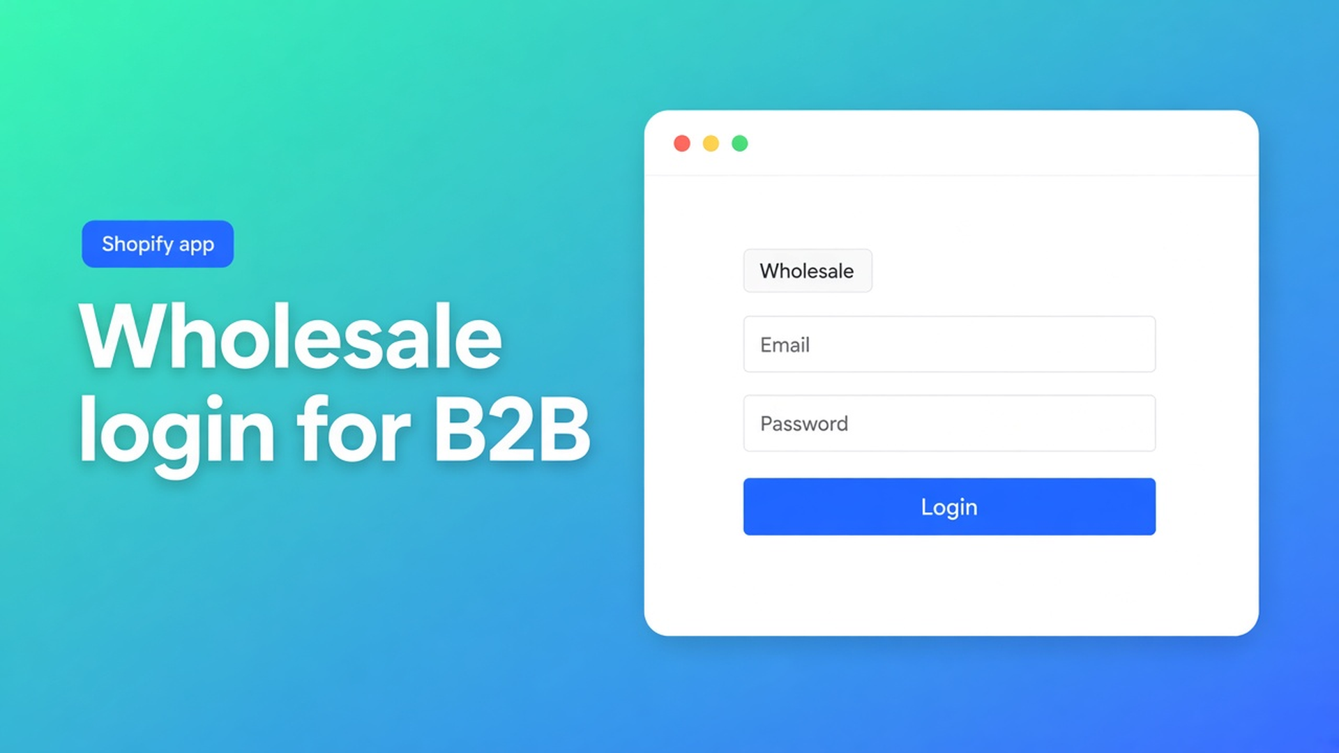Shopify wholesale login B2B: guests see retail. After login plus a tag, the bulk form opens with group rates — not the regular product page.