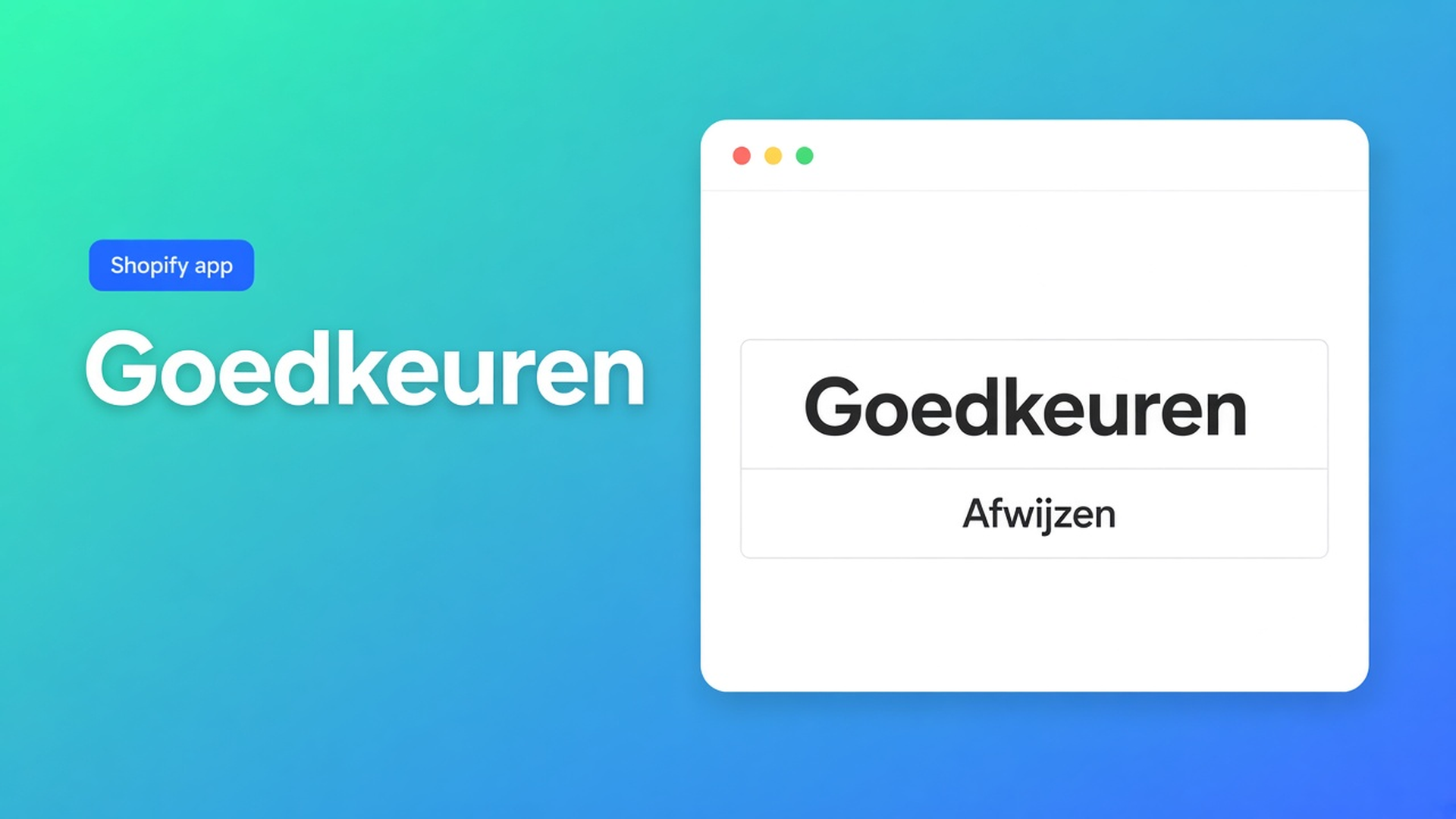 Shopify B2B registratie goedkeuren: aanvraag binnen, jij keurt goed of af. Pas daarna een groeptag. Geen open wholesale terwijl de wachtrij volloopt.