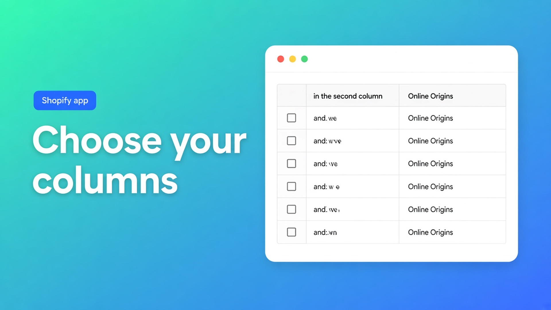Shopify customer columns bulk editor: pick locale, tax exempt and tags; hide address clutter. The picker sticks in this browser until you save a view.