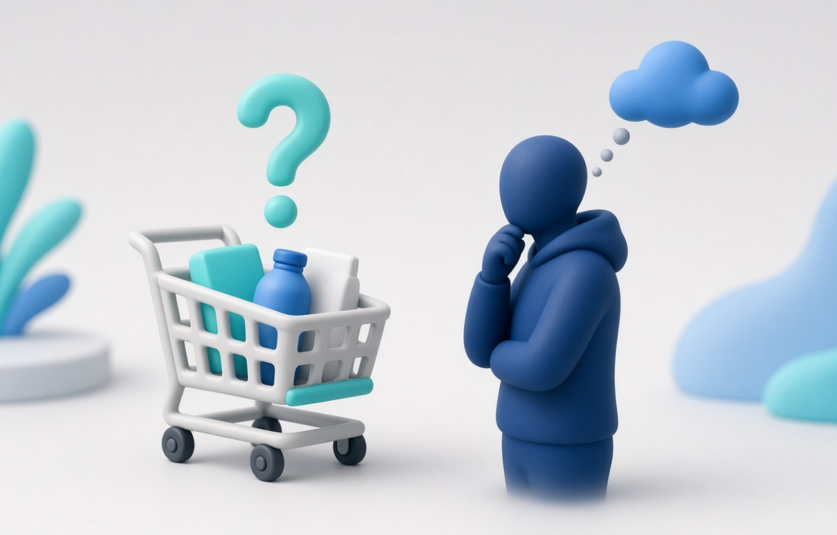 Shopper hesitation illustration