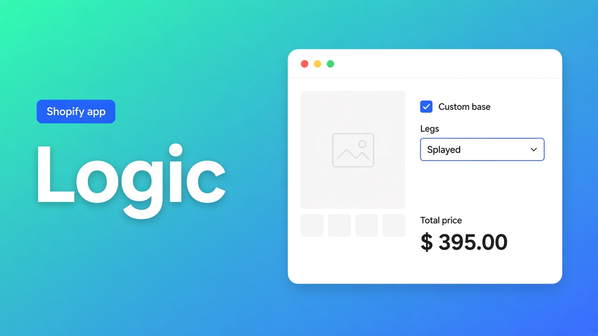 Shopify conditional product option logic: a surcharge should fire only after the shopper enables the parent option. Premium if/then, not a SKU grid.