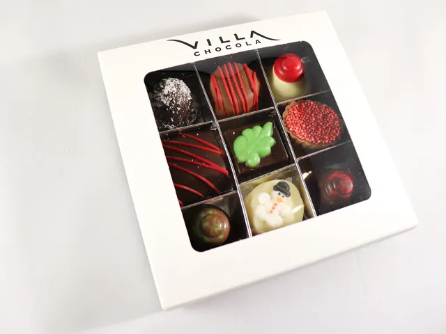 Chocolade Cadeau Box 9-vaks Kerst