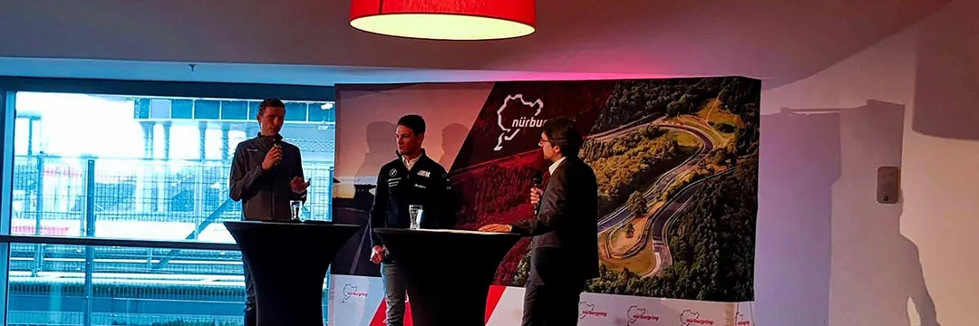 Christian Knees am Nürburgring: Radprofi im Pressegespräch
