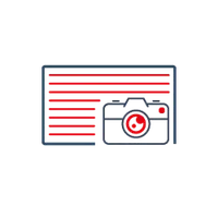 Icon einer Wand und einer Kamera