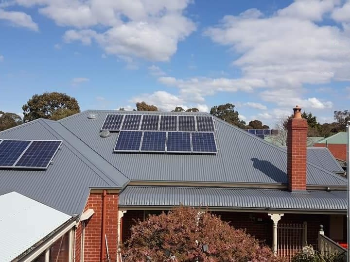 Glen Waverley Colorbond roof after restoration, recoated charcoal