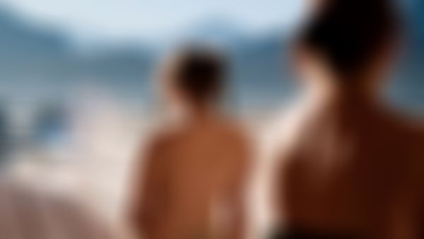 Eine verschwommen Aufnahme in der Panoramasauna