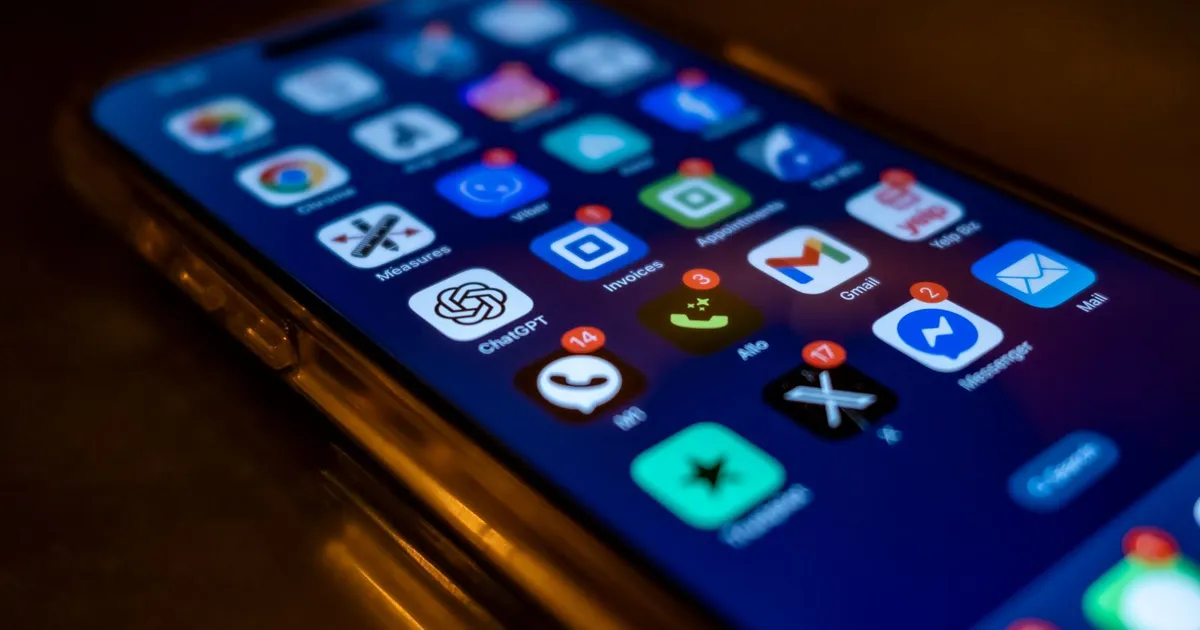 A phone screen showing missed calls and unanswered notifications stacking up.