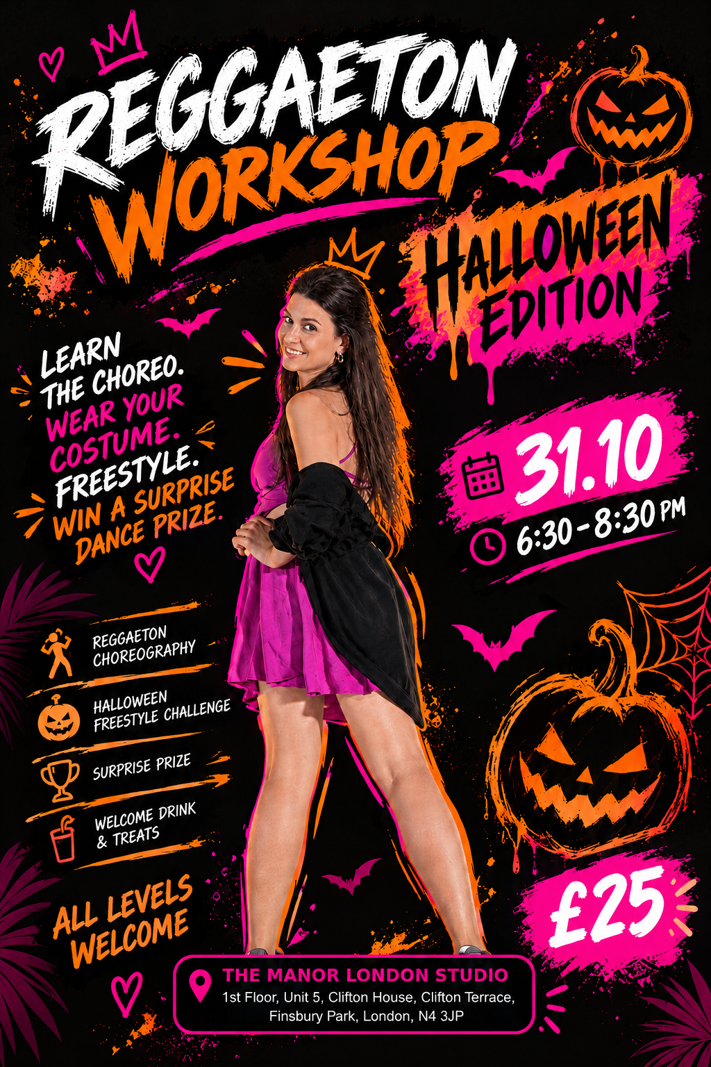 REGGAETON WORKSHOP-HALLOWEEN EDITION with Antigoni Gkrizi