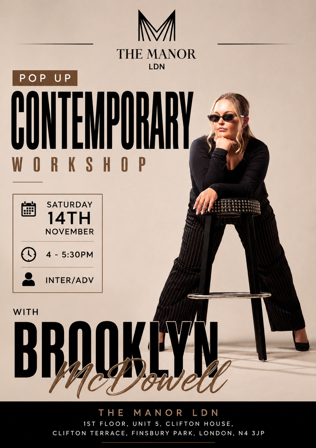 Int/Adv Contemporary with Brooklyn McDowell — Sat 14 November