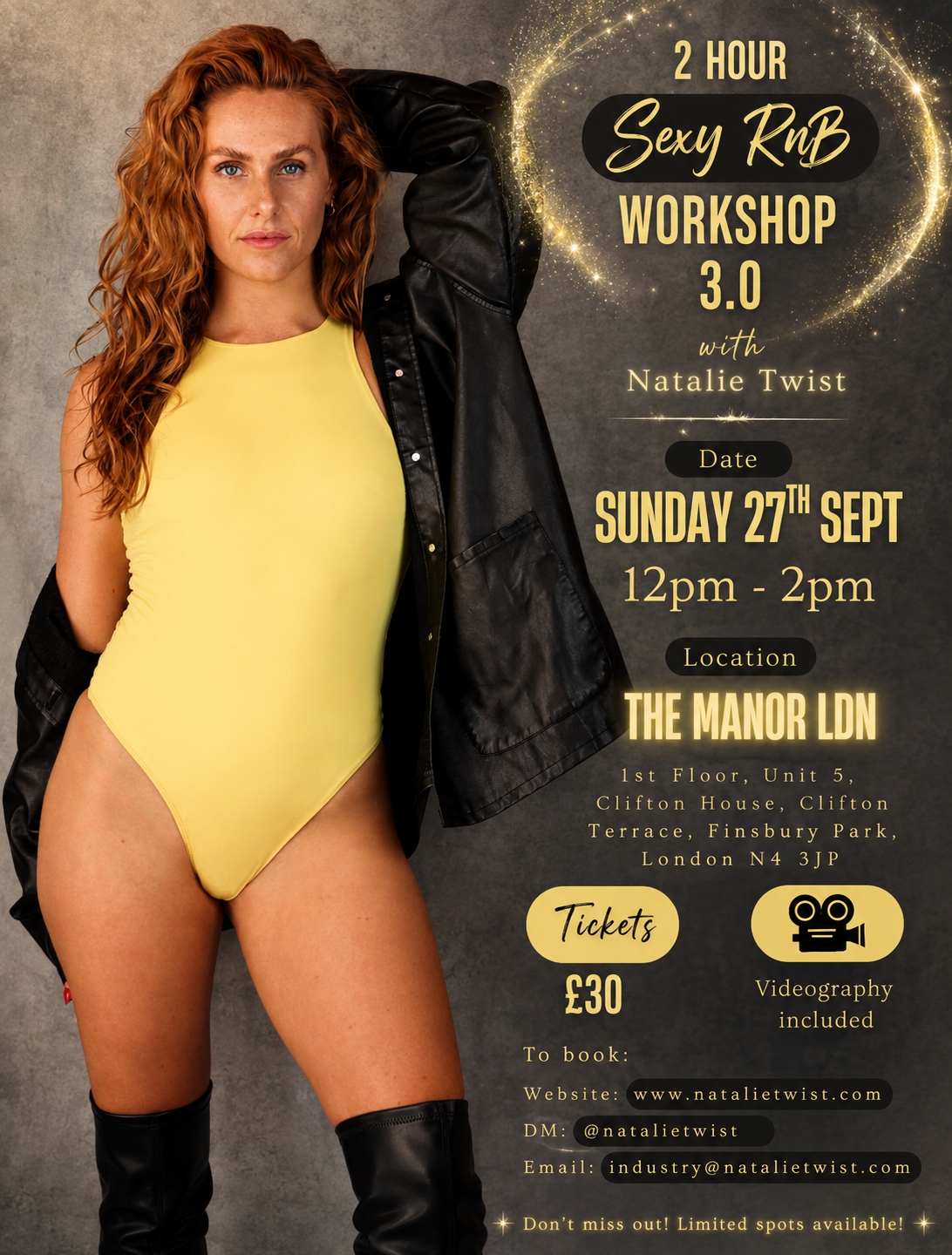 Sexy RnB 3.0 Workshop with Natalie Twist — Sun 27 September
