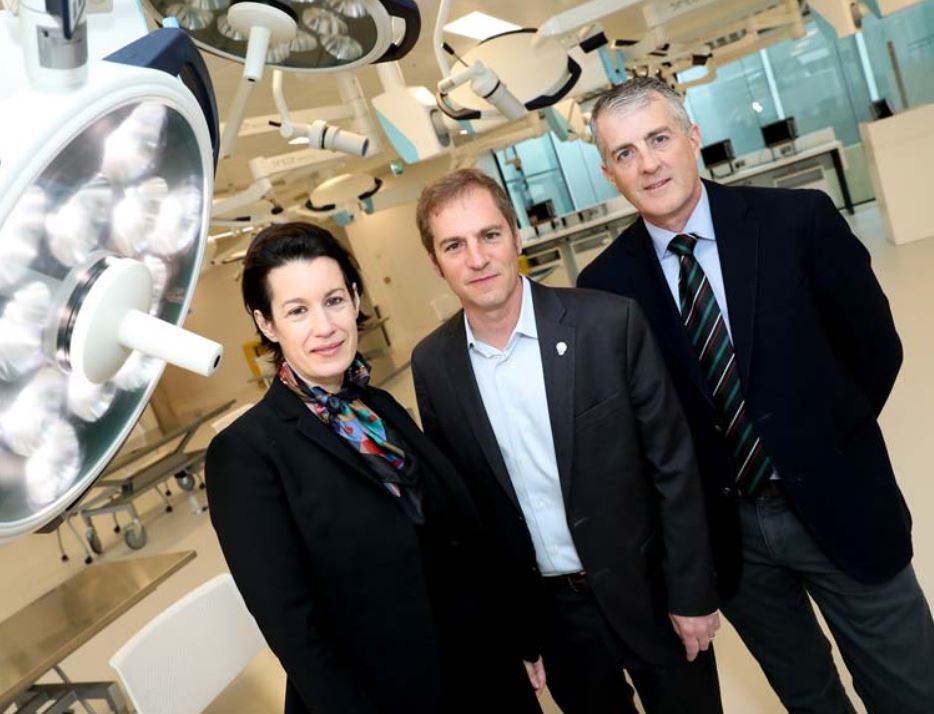 MedTech Innovator team at an RCSI surgical training facility