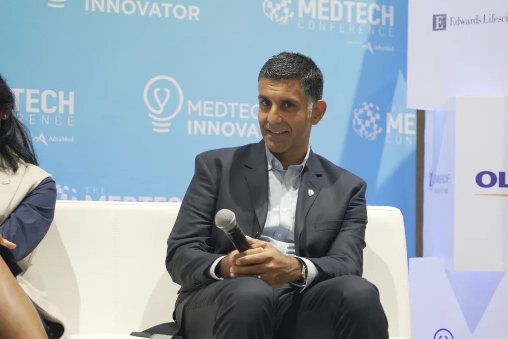 Vidur Sahney of Contour Medical on a panel at The MedTech Conference