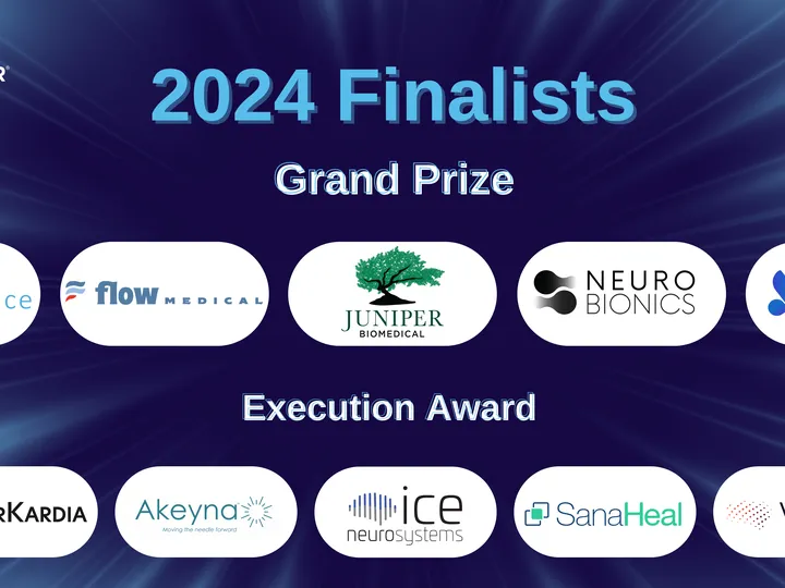 MedTech Innovator Announces 2024 Grand Prize and Execution Award Finalists