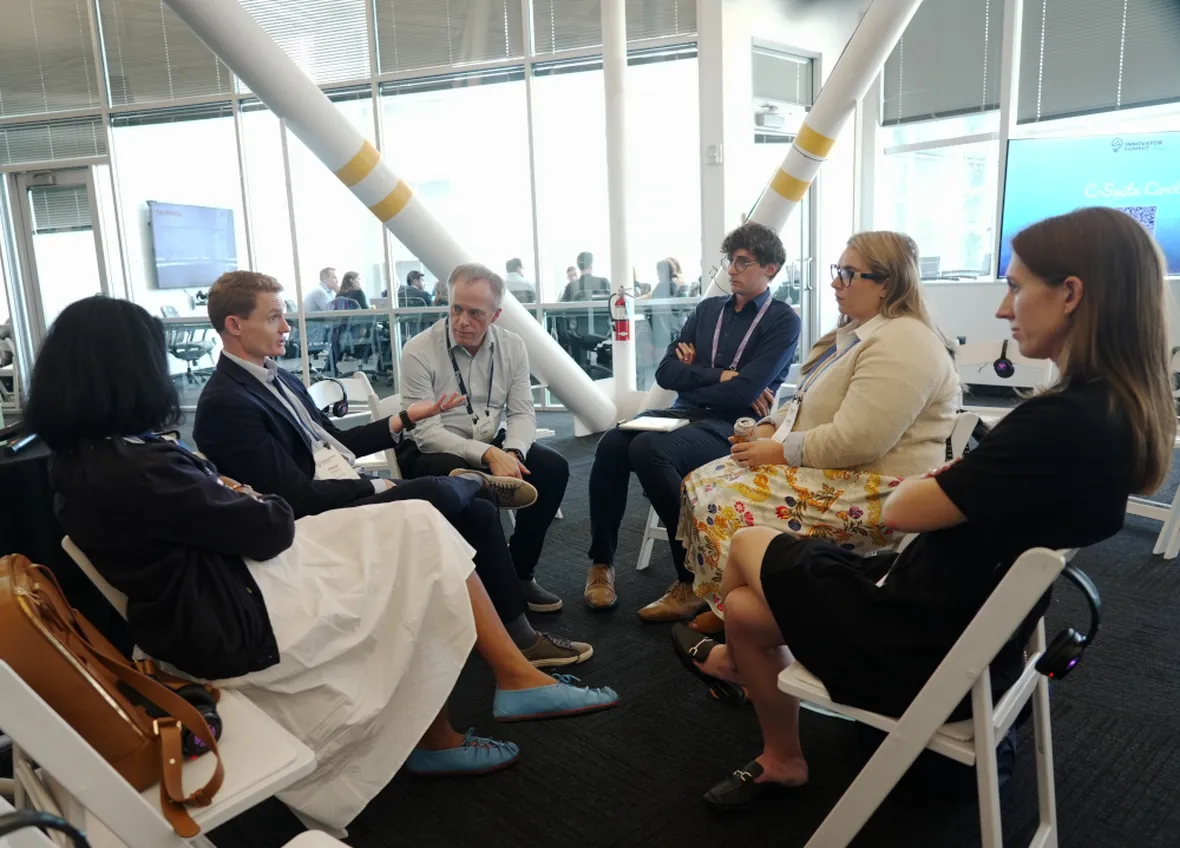 A small C-Suite Circle discussion group at the MedTech Innovator Summit