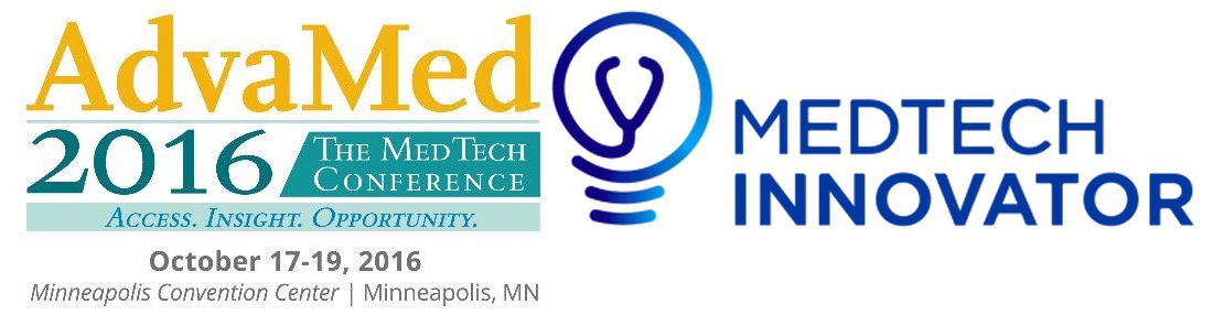 AdvaMed 2016 MedTech Conference and MedTech Innovator logos, October 17-19, 2016, Minneapolis
