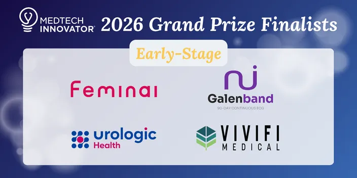 MedTech Innovator 2026 Early-Stage Grand Prize Finalists: Feminai, Galenband, Urologic Health, and Vivifi Medical