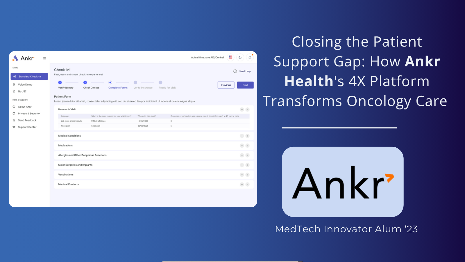 Ankr Health patient story graphic