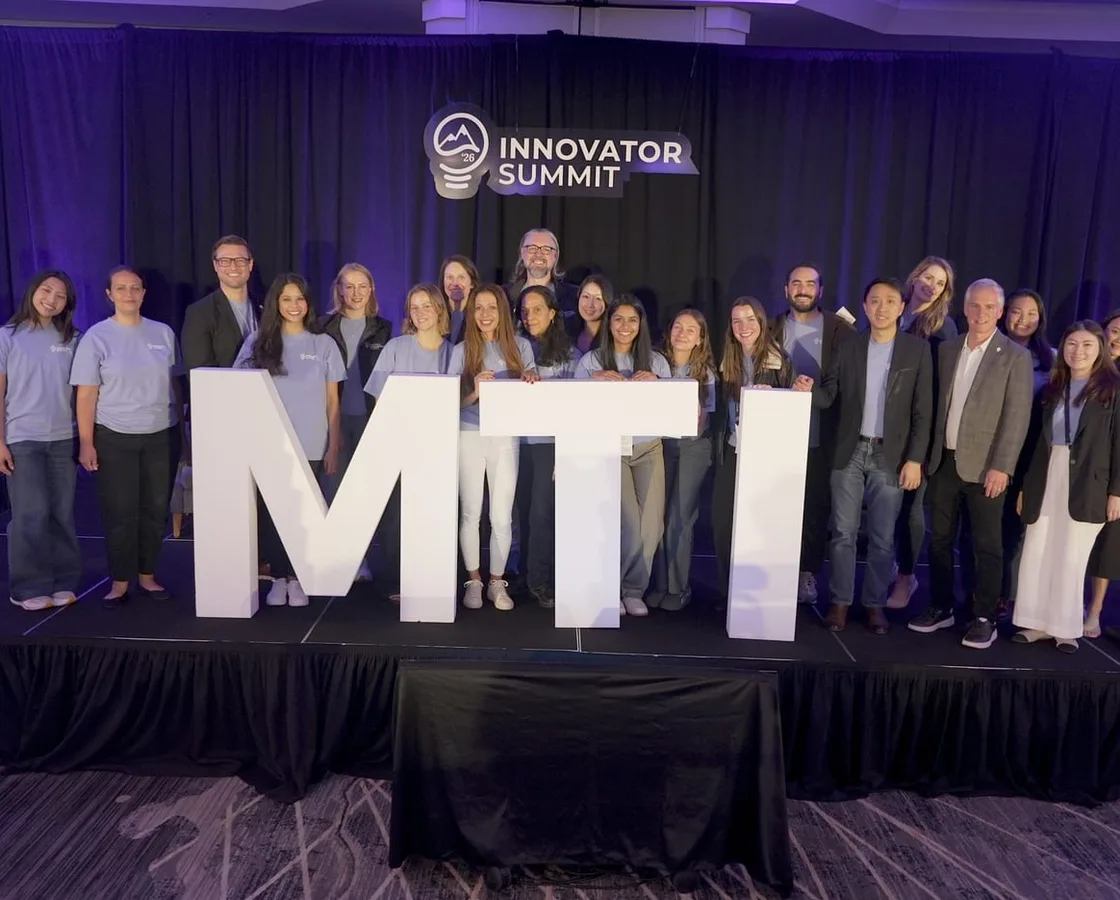 The MedTech Innovator team on stage at the Innovator Summit