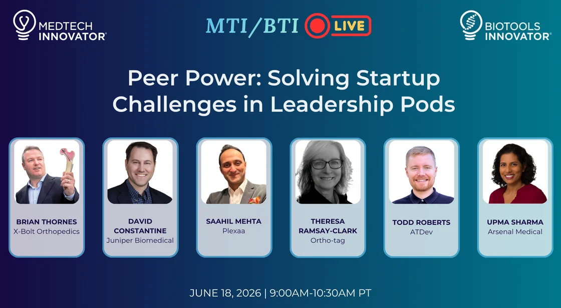 Peer Power: Solving Startup Challenges in Leadership Pods — June 18, 2026, with Brian Thornes, David Constantine, Saahil Mehta, Theresa Ramsay-Clark, Todd Roberts, Upma Sharma