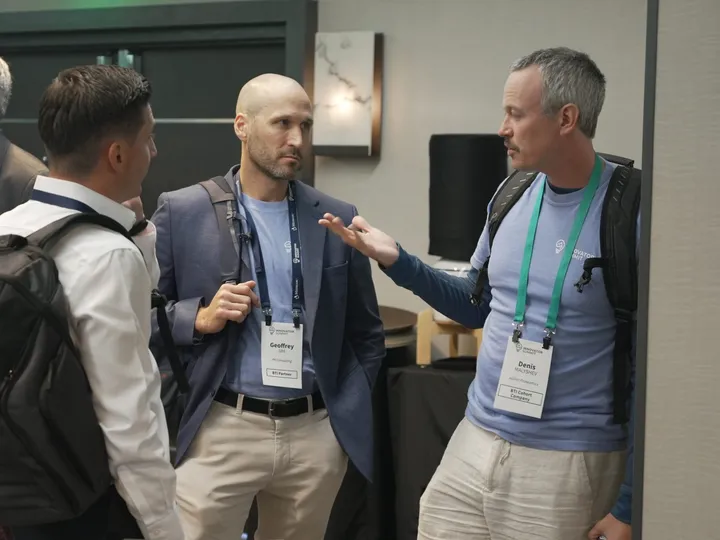 Attendees in conversation at the 2026 Innovator Summit