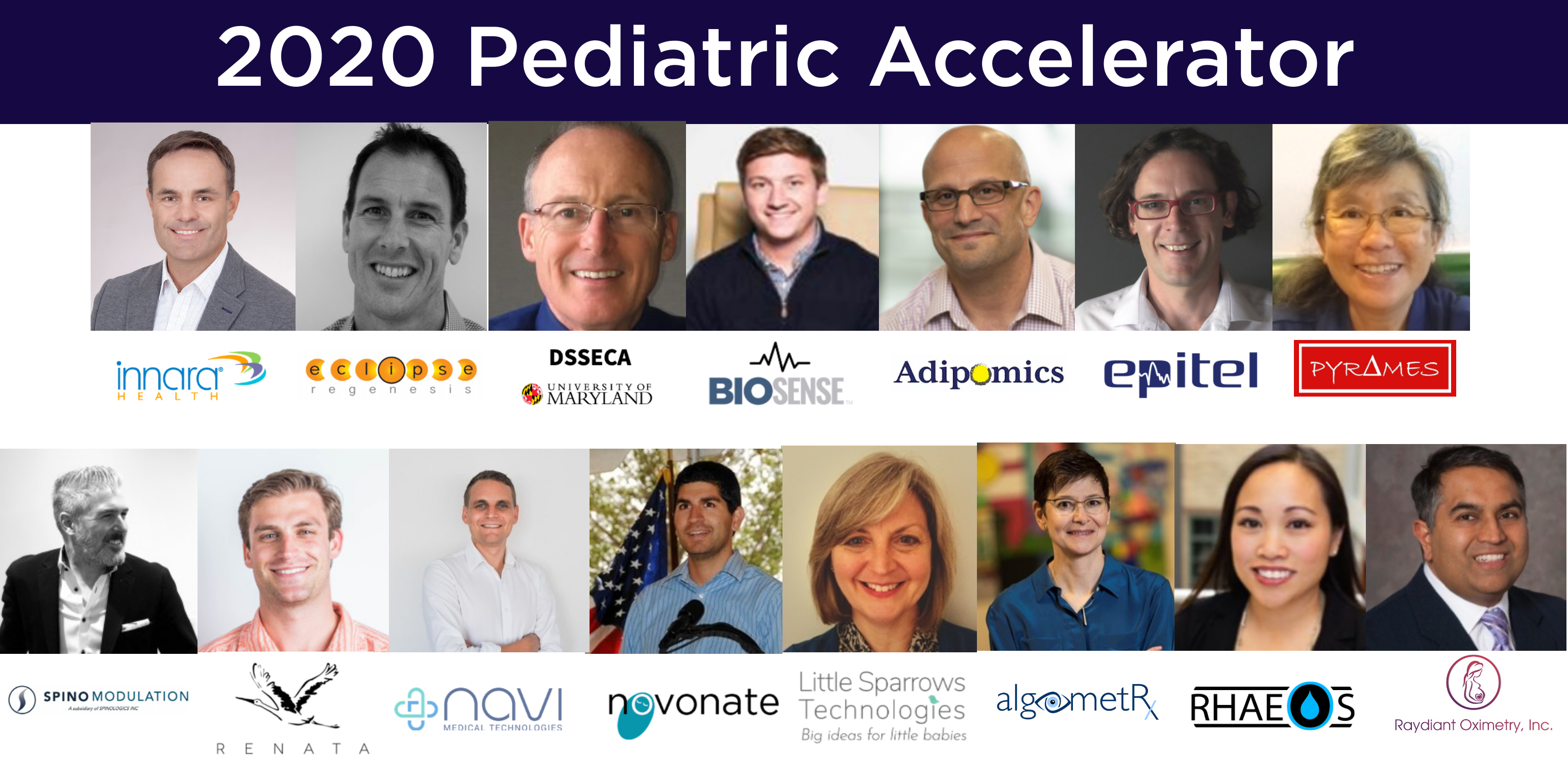 MedTech Innovator 2020 Pediatric Accelerator cohort