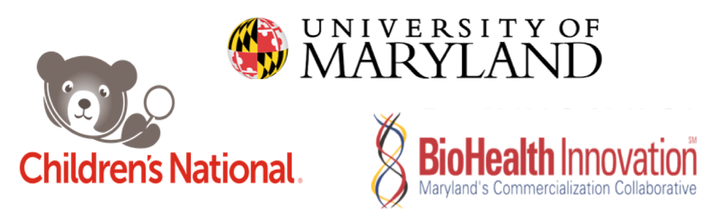 Children's National, University of Maryland and BioHealth Innovation logos